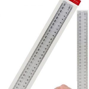 Marlin 30cm Finger Grip Ruler Clear