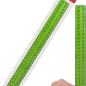Marlin 30cm Finger Grip Ruler Clear Green