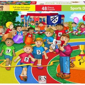 RGS 48 Piece A4 Wooden Puzzle Sports Day