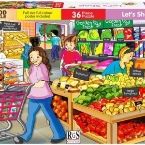 RGS 36 Piece A4 Wooden Puzzle Let us Shop