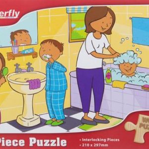 Butterfly 24 Piece A4 Wooden Puzzle Hygiene