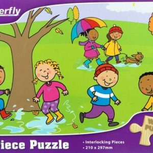 Butterfly 36 Piece A4 Wooden Puzzle Winter