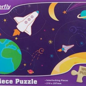 Butterfly 36 Piece A4 Wooden Puzzle Outer Space
