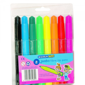 Marlin Kids Fibre Tip Jumbo Koki Colour Pens