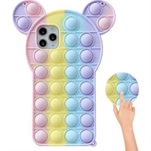 Sceedo Pop It Bubble Iphone X Cover Pink Rainbow