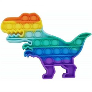 Sceedo Pop It Bubble Dinosaur Fidget – Rainbow No