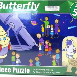 Butterfly 60 Piece A4 Wooden Puzzle At The