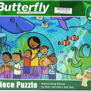 Butterfly 60 Piece A4 Wooden Puzzle At The