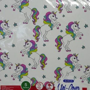 Marlin Kids Precut A4 Small White Unicorns Book