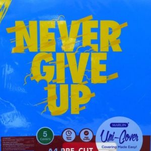 Marlin Kids Precut A4 Never Give Up Book Cover 5