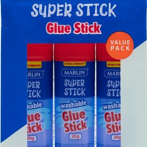 Marlin Non Toxic 21g Glue Stick Value Pack Of 3