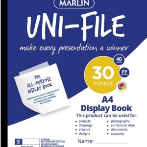 Marlin Uni File A4 All Purpose Flip File Display