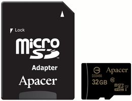 Apacer 32GB Class 10 MicroSD with Adapter
