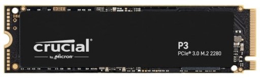The Crucial P3 1TB PCIe 3.0 NVMe M.2 2280 SSD